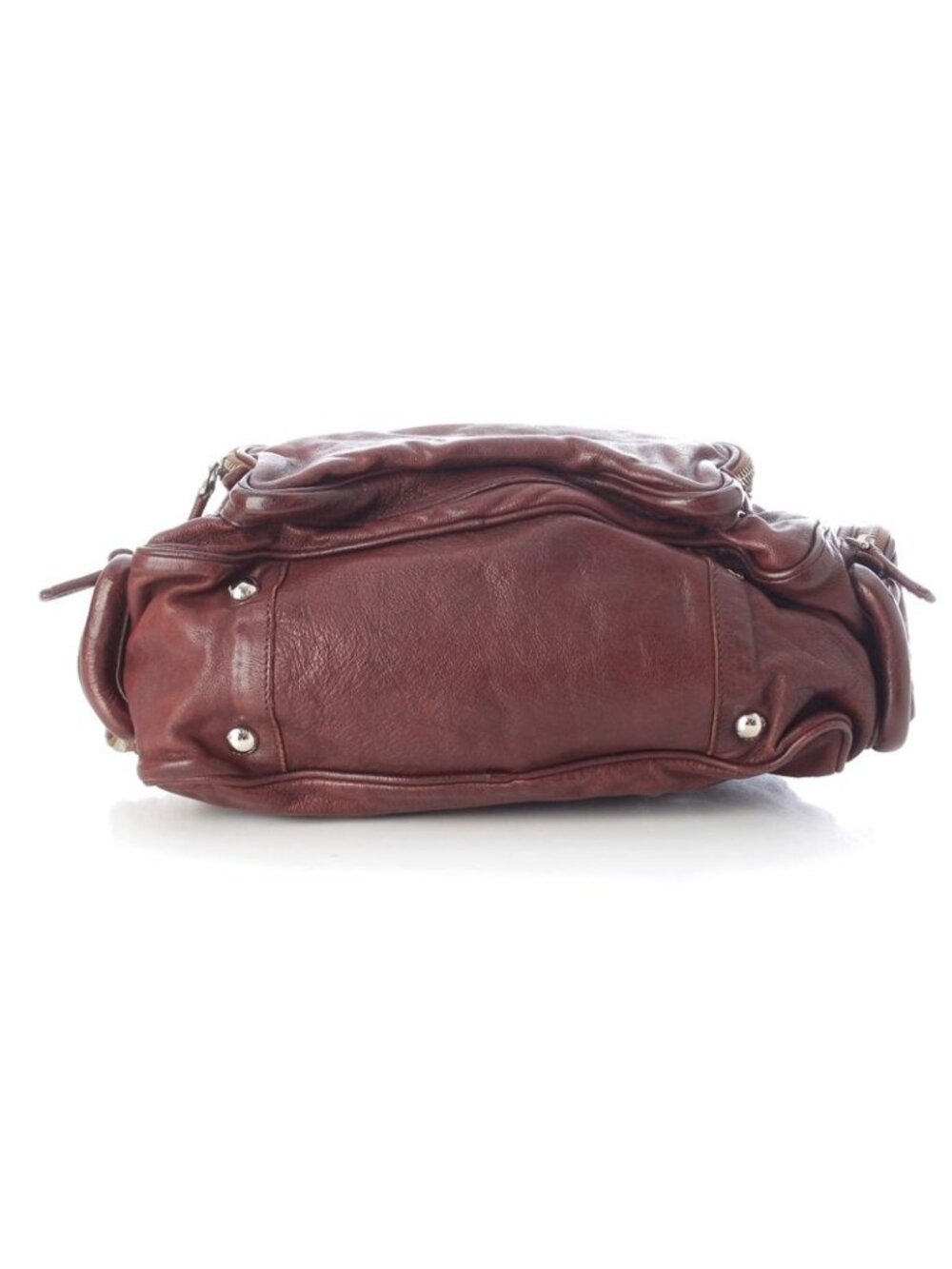 Prada Washed Leather Mini Boston Bag Brown - Picture 5 of 10